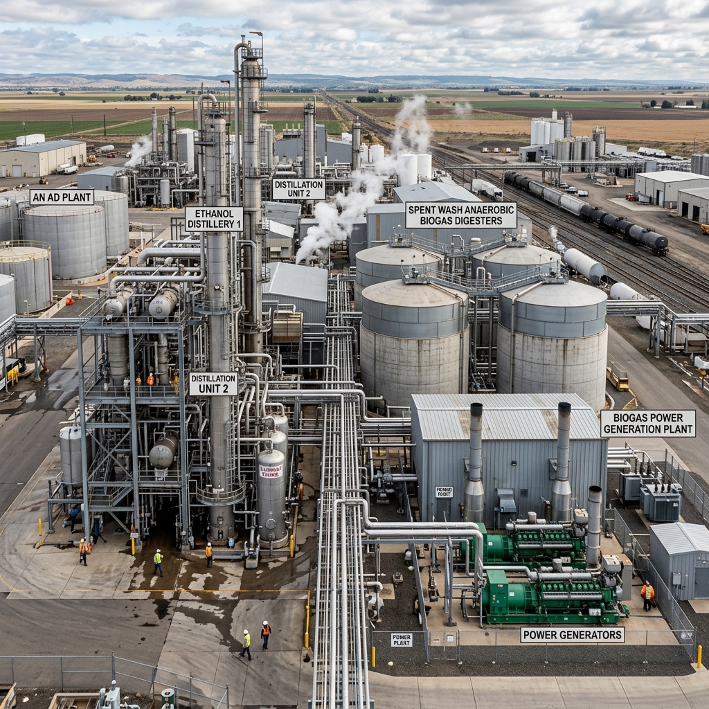 Biogas Plants at Ethanol Distilleries